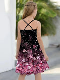 Children's Four-Leaf Clover Strappy Dress