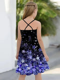 Children's Four-Leaf Clover Strappy Dress