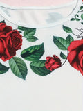 Blomsterprintet langærmet kjole