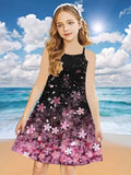 Children's Four-Leaf Clover Strappy Dress