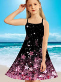 Children's Four-Leaf Clover Strappy Dress