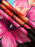 Blomsterprintet langærmet kjole