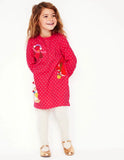 Kleid mit Sweatshirt-Applikation