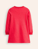 Kleid mit Sweatshirt-Applikation