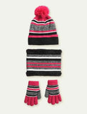 Knitted Hat + Scarf + Gloves Three-Piece Set - Mini Taylor