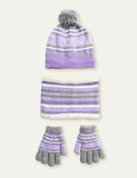 Knitted Hat + Scarf + Gloves Three-Piece Set - Mini Taylor