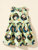 Multi-color Printed Sleeveless Dress