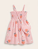 Cute Pattern Prints Dress & Bag