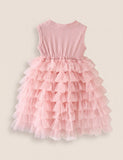 Multi-layer Tulle Bow Cake Dress