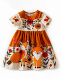 Multi Fox Appliqué Dress
