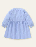 Rainbow Flower Appliqué Polka Dot Dress - Mini Taylor