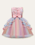 Rose Dream Bow Mesh Party Dress - Mini Taylor