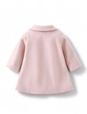 Blush Pink Bow Wool Coat