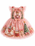 Nutcracker Embroidered Toyland Christmas Tulle Party Dress