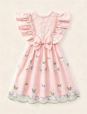 Flower Embroidery Tulle Princess Dress