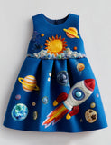 Back To School Galaxy Solar System Dress