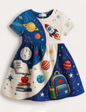 Back To School Galaxy Solar System Dress