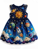 Back To School Galaxy Solar System Dress