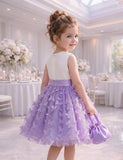 3D Flower Butterfly Tulle Dress